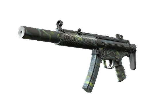 MP5-SD | Лаймовые шестигранники — прямо с завода, немного поношенное