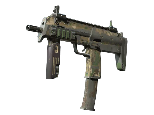 MP7 | Пиксельный камуфляж «Лес» — поношенное, закалённое в боях