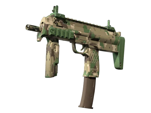 MP7 | Пиксельный камуфляж «Лес» — прямо с завода, немного поношенное