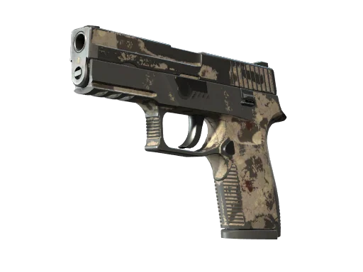 P250 | Чёрно-бежевый — поношенное, закалённое в боях
