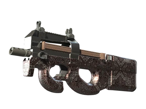 P90 | Красное барокко — прямо с завода, немного поношенное