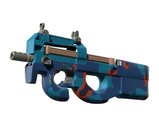 P90 | Слепое пятно — прямо с завода, немного поношенное