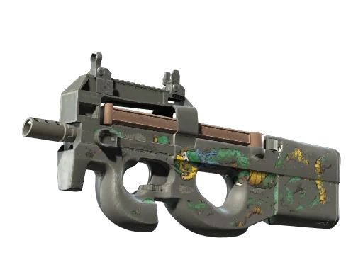 P90 | Изумрудный дракон — поношенное, закалённое в боях