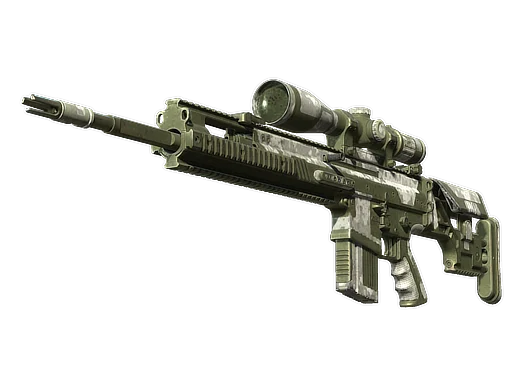 SCAR-20 | Панельный арктический камуфляж — поношенное, закалённое в боях