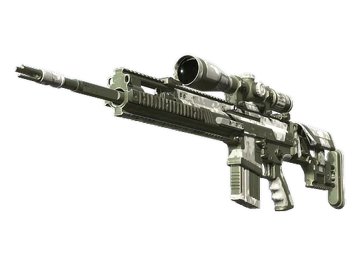 SCAR-20 | Панельный арктический камуфляж — прямо с завода, немного поношенное