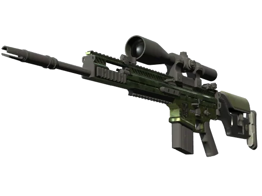 SCAR-20 | Зелёный морпех — прямо с завода, немного поношенное