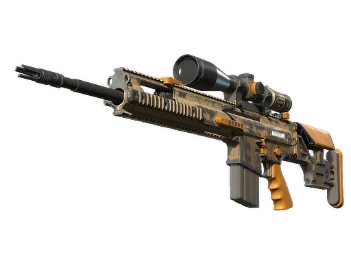 SCAR-20 | Короткая охра — поношенное, закалённое в боях