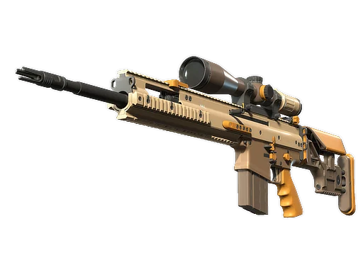 SCAR-20 | Короткая охра — прямо с завода, немного поношенное