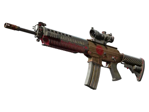 SG 553 | Ягодный гелькоут — поношенное, закалённое в боях