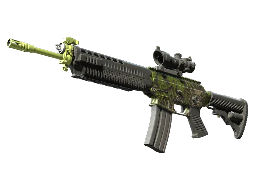 SG 553 | Заросшие руины — прямо с завода, немного поношенное