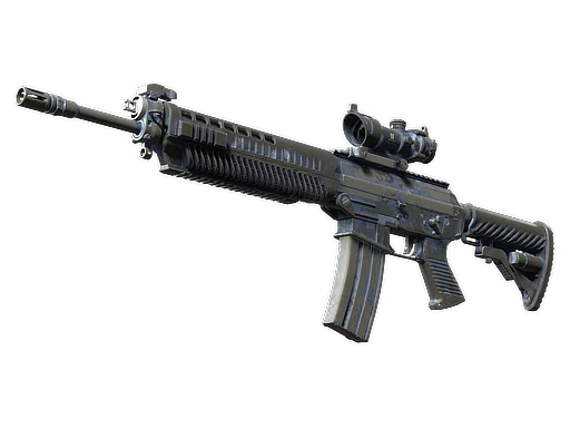 SG 553 | Ночной камуфляж — поношенное, закалённое в боях