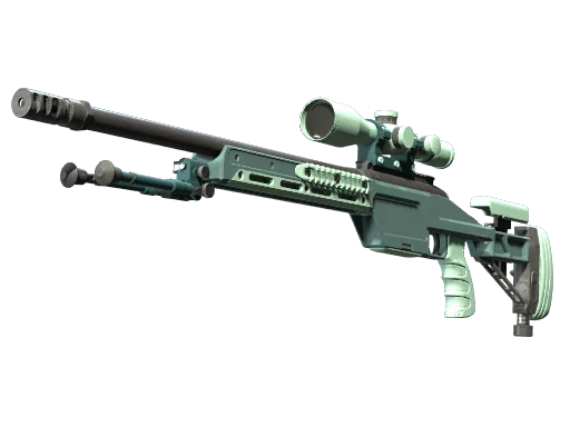SSG 08 | Голубая хвоя — прямо с завода, немного поношенное