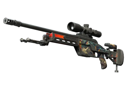 SSG 08 | Пламя дракона — поношенное, закалённое в боях