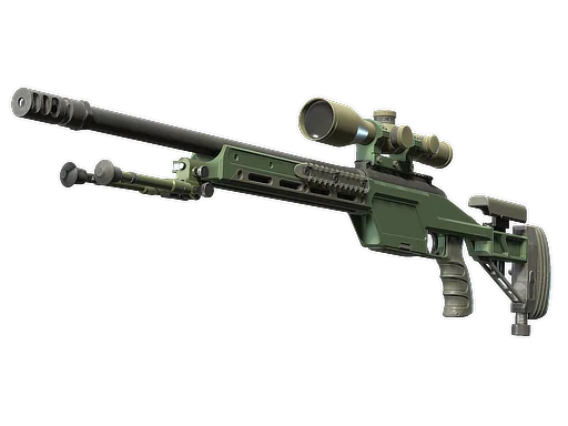 SSG 08 | Зелёная керамика — прямо с завода, немного поношенное