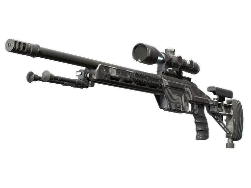 SSG 08 | Серый дым — прямо с завода, немного поношенное