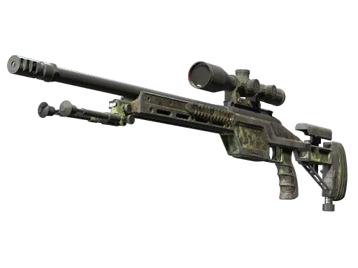 SSG 08 | Лишайниковая штриховка — поношенное, закалённое в боях