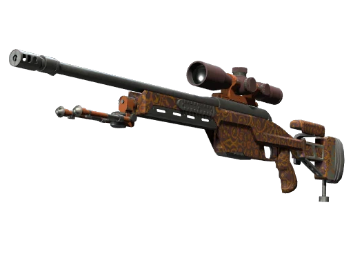 SSG 08 | Оранжевая филигрань — прямо с завода, немного поношенное