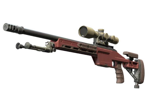 SSG 08 | Красный камень — прямо с завода, немного поношенное