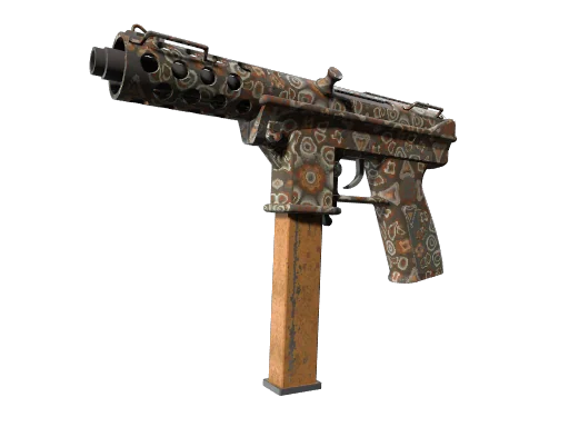 Tec-9 | Оранжевое Мурано — поношенное, закалённое в боях