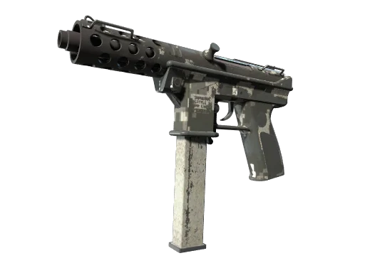 Tec-9 | Пиксельный камуфляж «Город» — поношенное, закалённое в боях