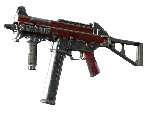 UMP-45 | Багровая фольга — поношенное, закалённое в боях
