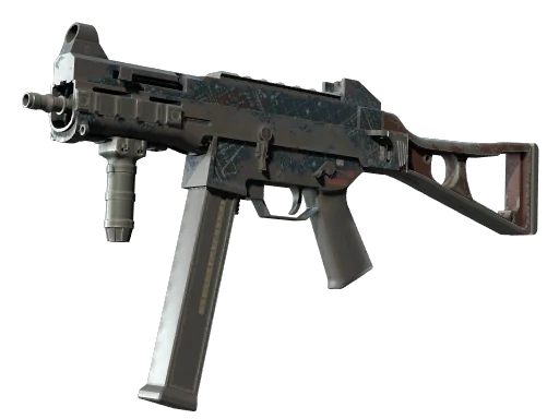UMP-45 | Чертёж-гравировка — поношенное, закалённое в боях