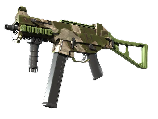 UMP-45 | Зелёные завитки — прямо с завода, немного поношенное