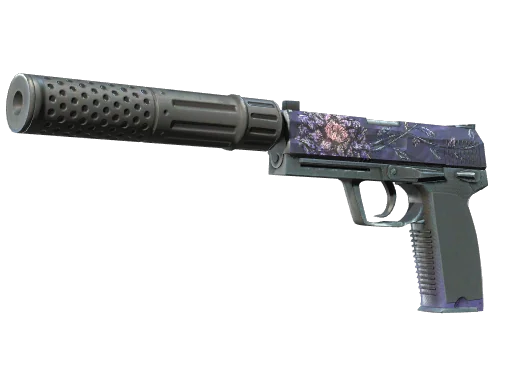 USP-S | Чёрный лотос — прямо с завода, немного поношенное