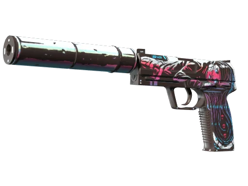 USP-S | Неонуар — прямо с завода, немного поношенное