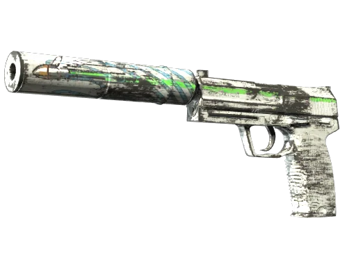 USP-S | Следы асфальта — прямо с завода, немного поношенное