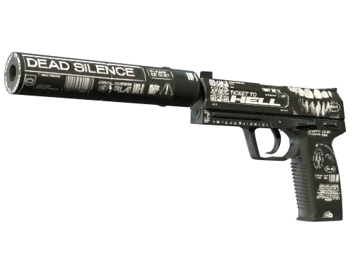 USP-S | Билет в ад — прямо с завода, немного поношенное