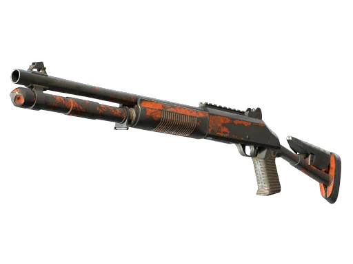 XM1014 | Оранжевое пламя — поношенное, закалённое в боях