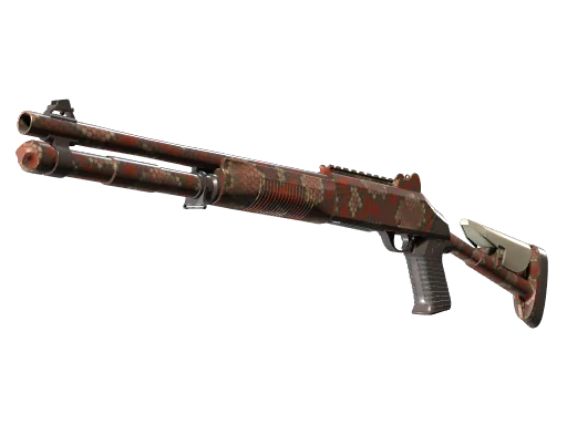 XM1014 | Красный питон — немного поношенное