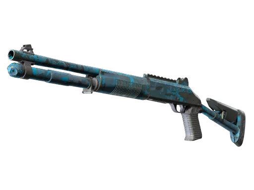 XM1014 | Смешанный синий камуфляж — после полевых испытаний