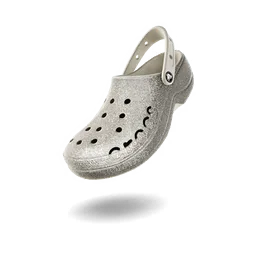 Crocs Baya Glitter Platform Clog 'Pearl White'