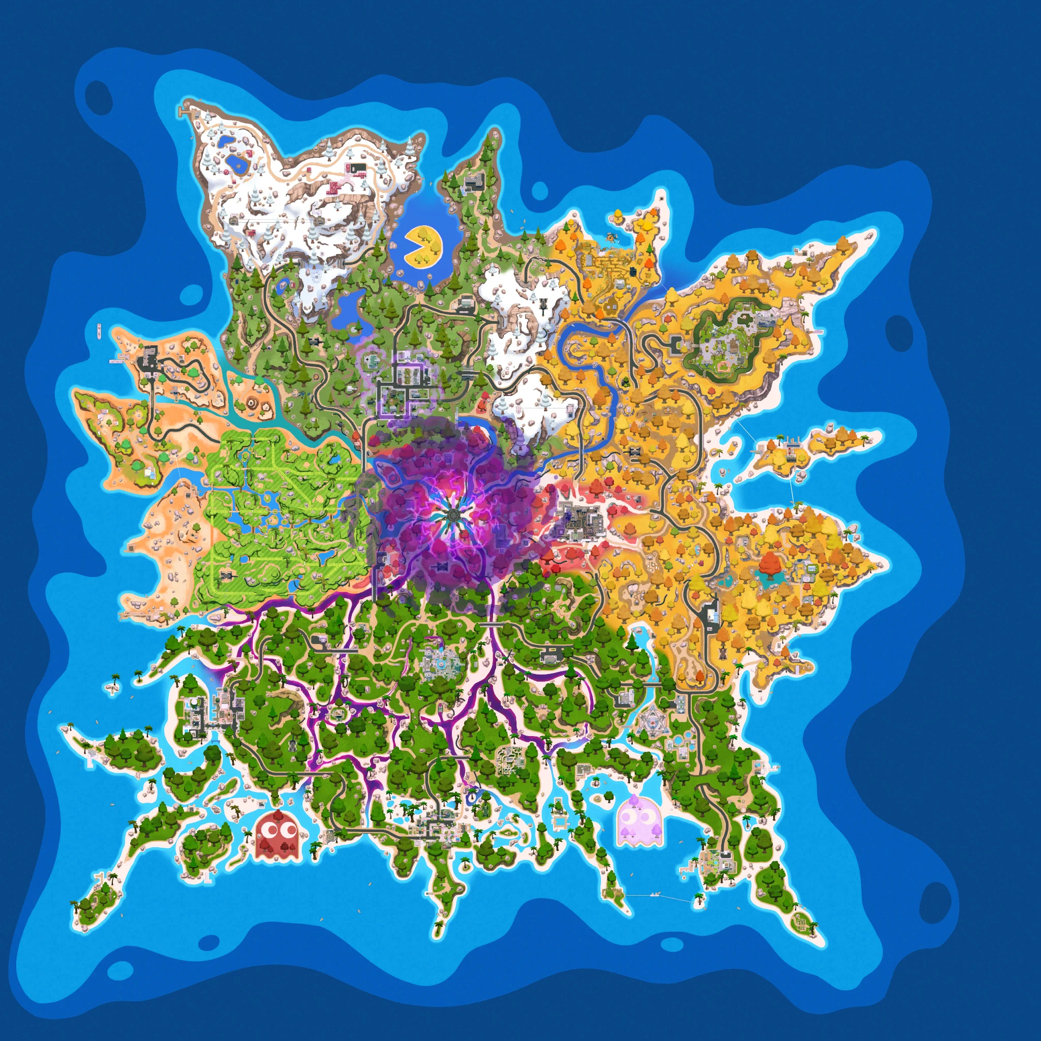 Карта Fortnite
