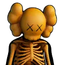 Скелет KAWS (оранжевый)