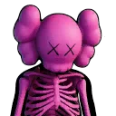 Скелет KAWS (розовый)