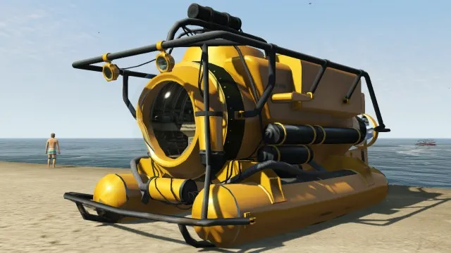 Мини-подлодка Submersible, на ней Тревор забирает устройство