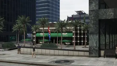 Площадь среди небоскрёбов в GTA 5