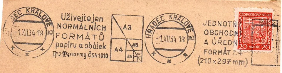 Штамп с форматами A0–A8