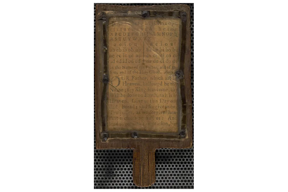 Азбука-hornbook около 1700 года