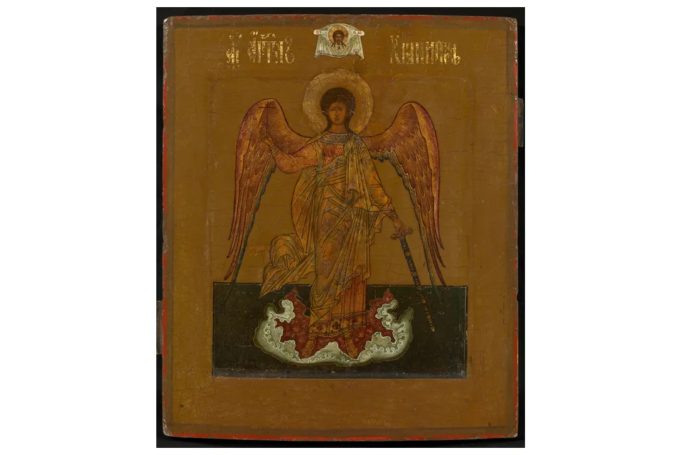 Старообрядческая икона ангела-хранителя, XIX век