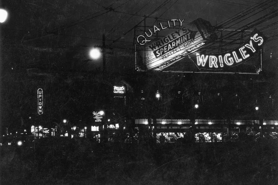 Старая реклама жевательной резинки Wrigley