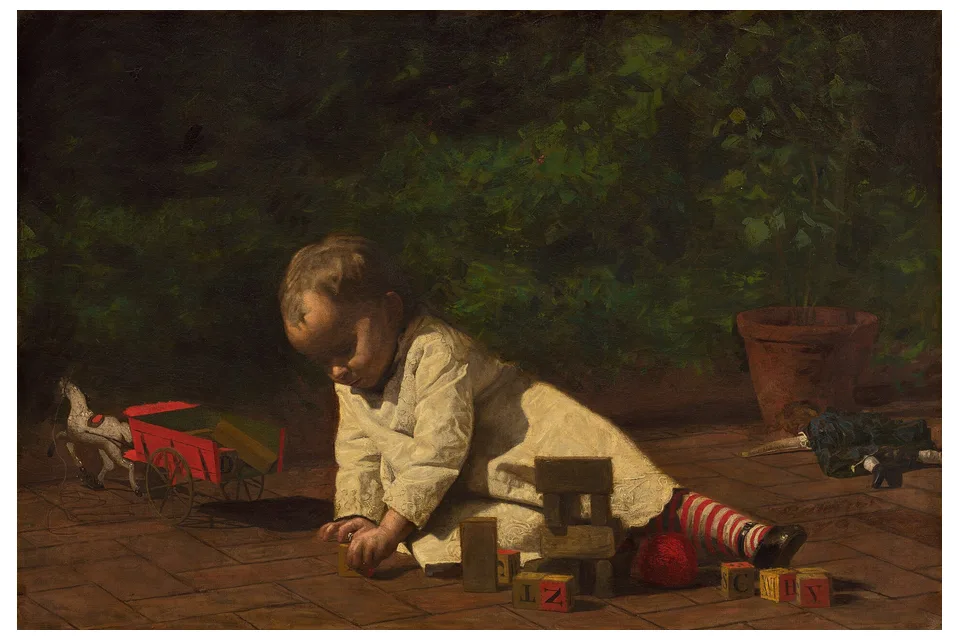 Томас Икинс. «Ребёнок за игрой», 1876