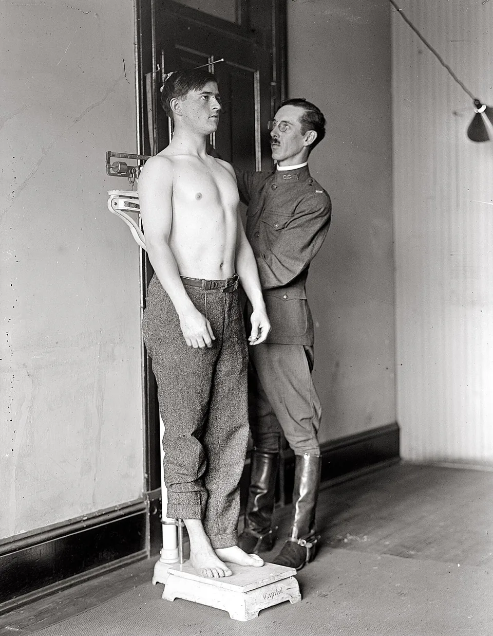 Медосмотр в армии США, 1917 год
