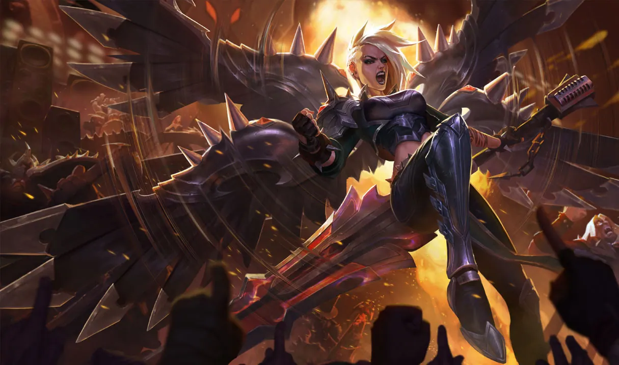 Кейл, вокалистка Pentakill — сплеш-арт