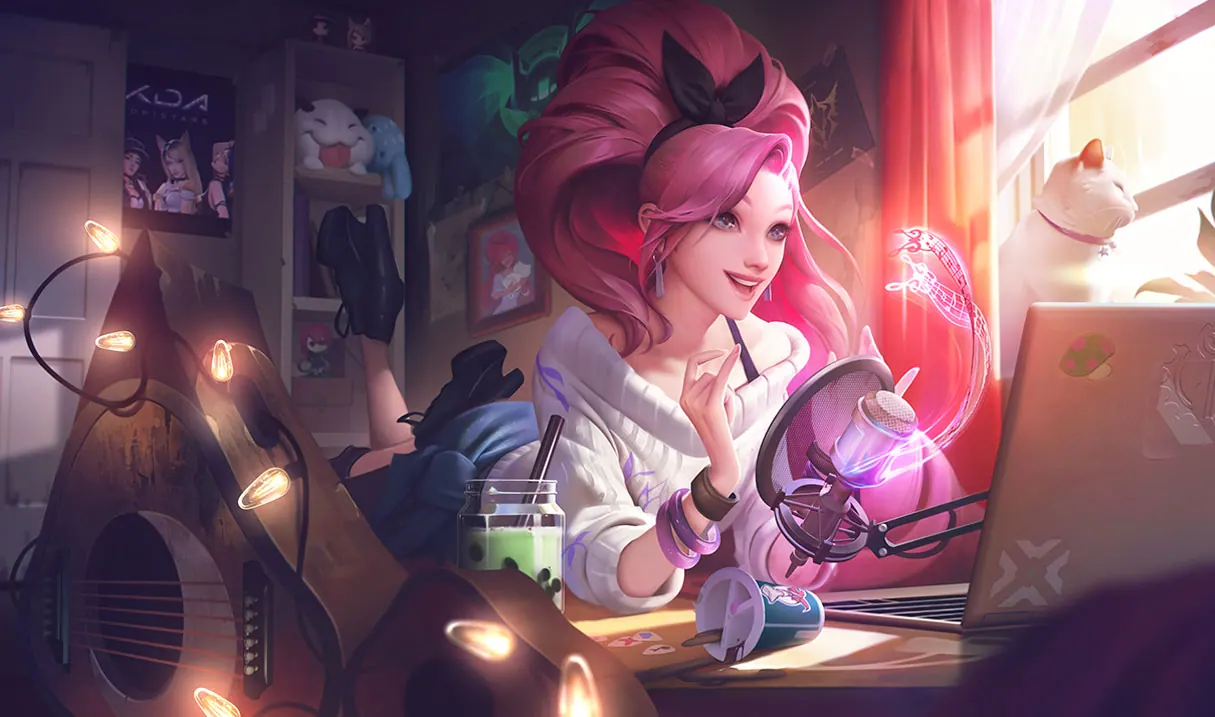 Серафина из K/DA «ALL OUT» – инди — сплеш-арт