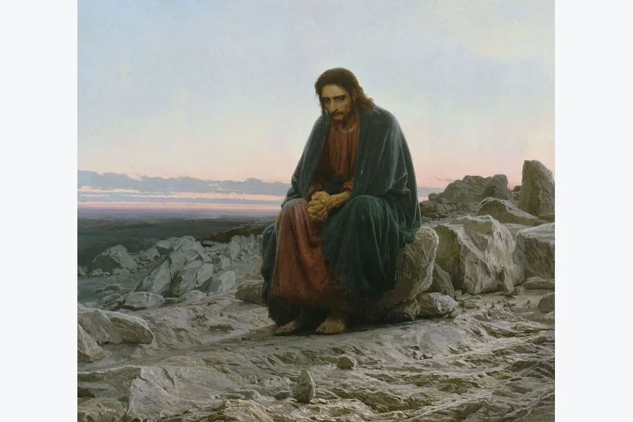 Картина Ивана Крамского «Христос в пустыне», 1872 год