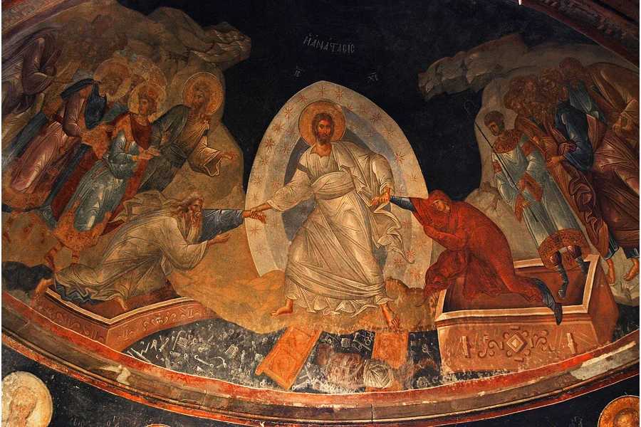 Фреска «Сошествие во ад» в монастыре Хора, около 1320 года